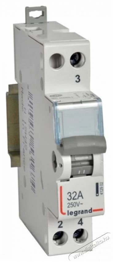 Legrand 412902 CX3 1P 32A k&ouml;z&eacute;p&aacute;ll&aacute;ssal modul&aacute;ris v&aacute;lt&oacute;kapcsol&oacute; H&aacute;ztart&aacute;s / Otthon / K&uuml;lt&eacute;r - Vil&aacute;g&iacute;t&aacute;s / elektromoss&aacute;g - H&aacute;l&oacute;zati eloszt&oacute; / hosszabb&iacute;t&oacute; / adapter - 392475