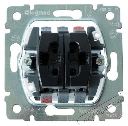 Legrand 775818 Galea Life kettős v&aacute;lt&oacute;&eacute;rintkezős nyom&oacute; H&aacute;ztart&aacute;s / Otthon / K&uuml;lt&eacute;r - Vil&aacute;g&iacute;t&aacute;s / elektromoss&aacute;g - H&aacute;l&oacute;zati eloszt&oacute; / hosszabb&iacute;t&oacute; / adapter - 392200