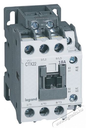 Legrand 416106 CTX3 3P 9A 1Z+1NY 230V AC ipari m&aacute;gneskapcsol&oacute; H&aacute;ztart&aacute;s / Otthon / K&uuml;lt&eacute;r - Vil&aacute;g&iacute;t&aacute;s / elektromoss&aacute;g - H&aacute;l&oacute;zati eloszt&oacute; / hosszabb&iacute;t&oacute; / adapter - 392478