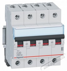 Legrand 403563 TX3 C20 6kA BIC 4 p&oacute;lus&uacute; kismegszak&iacute;t&oacute; H&aacute;ztart&aacute;s / Otthon / K&uuml;lt&eacute;r - Vil&aacute;g&iacute;t&aacute;s / elektromoss&aacute;g - H&aacute;l&oacute;zati eloszt&oacute; / hosszabb&iacute;t&oacute; / adapter - 392772