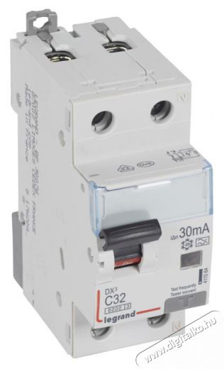 Legrand DX3 1P+N kombin&aacute;lt &aacute;ram-v&eacute;dőkapcsol&oacute; C32 6000A / 10kA 30mA A t&iacute;pus H&aacute;ztart&aacute;s / Otthon / K&uuml;lt&eacute;r - Vil&aacute;g&iacute;t&aacute;s / elektromoss&aacute;g - H&aacute;l&oacute;zati eloszt&oacute; / hosszabb&iacute;t&oacute; / adapter - 392792