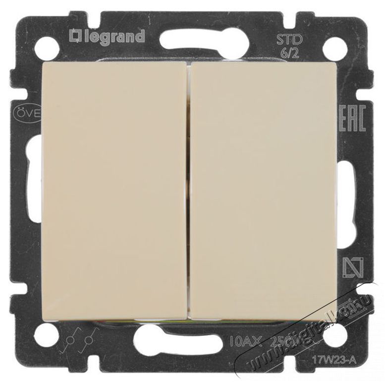 Legrand 774308 Valena elef&aacute;ntcsont kettős v&aacute;lt&oacute;kapcsol&oacute; H&aacute;ztart&aacute;s / Otthon / K&uuml;lt&eacute;r - Vil&aacute;g&iacute;t&aacute;s / elektromoss&aacute;g - H&aacute;l&oacute;zati eloszt&oacute; / hosszabb&iacute;t&oacute; / adapter - 392386