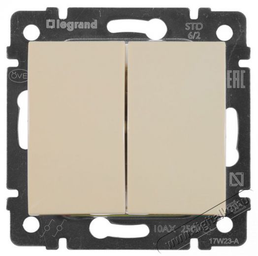 Legrand 774308 Valena elef&aacute;ntcsont kettős v&aacute;lt&oacute;kapcsol&oacute; H&aacute;ztart&aacute;s / Otthon / K&uuml;lt&eacute;r - Vil&aacute;g&iacute;t&aacute;s / elektromoss&aacute;g - H&aacute;l&oacute;zati eloszt&oacute; / hosszabb&iacute;t&oacute; / adapter - 392386