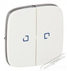 Legrand 755225 Valena Allure f&eacute;nyjelzős feh&eacute;r kettős kapcsol&oacute; burkolat H&aacute;ztart&aacute;s / Otthon / K&uuml;lt&eacute;r - Vil&aacute;g&iacute;t&aacute;s / elektromoss&aacute;g - H&aacute;l&oacute;zati eloszt&oacute; / hosszabb&iacute;t&oacute; / adapter - 392159