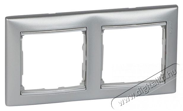 Legrand 770352 Valena alum&iacute;nium/ez&uuml;st 2-es v&iacute;zszintes keret H&aacute;ztart&aacute;s / Otthon / K&uuml;lt&eacute;r - Vil&aacute;g&iacute;t&aacute;s / elektromoss&aacute;g - H&aacute;l&oacute;zati eloszt&oacute; / hosszabb&iacute;t&oacute; / adapter - 392165