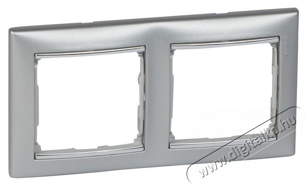 Legrand 770352 Valena alum&iacute;nium/ez&uuml;st 2-es v&iacute;zszintes keret H&aacute;ztart&aacute;s / Otthon / K&uuml;lt&eacute;r - Vil&aacute;g&iacute;t&aacute;s / elektromoss&aacute;g - H&aacute;l&oacute;zati eloszt&oacute; / hosszabb&iacute;t&oacute; / adapter - 392165