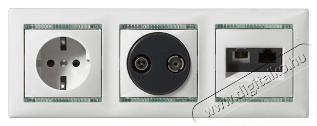 Legrand 774180 Valena elef&aacute;ntcsont RJ11+RJ45 Cat5e UTP kombin&aacute;lt aljzat H&aacute;ztart&aacute;s / Otthon / K&uuml;lt&eacute;r - Vil&aacute;g&iacute;t&aacute;s / elektromoss&aacute;g - H&aacute;l&oacute;zati eloszt&oacute; / hosszabb&iacute;t&oacute; / adapter - 392112
