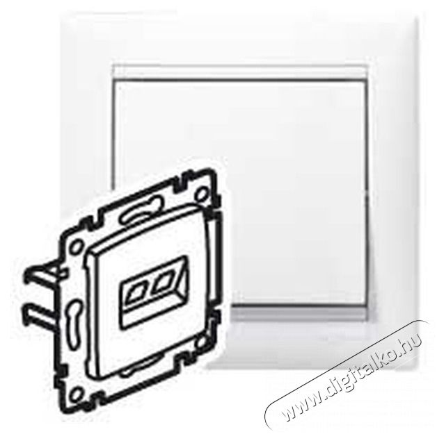 Legrand 774239 Valena feh&eacute;r 2xRJ45 LCS2 Cat5e UTP aljzat H&aacute;ztart&aacute;s / Otthon / K&uuml;lt&eacute;r - Vil&aacute;g&iacute;t&aacute;s / elektromoss&aacute;g - H&aacute;l&oacute;zati eloszt&oacute; / hosszabb&iacute;t&oacute; / adapter - 408281