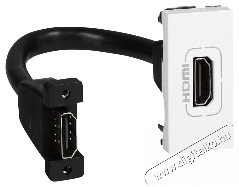 Legrand 078778 Program Mosaic feh&eacute;r 1xHDMI elővezet&eacute;kezett aljzat Tv kieg&eacute;sz&iacute;tők - K&aacute;bel / csatlakoz&oacute; - Hdmi k&aacute;bel - 446191