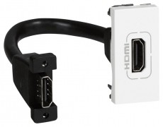 Legrand 078778 Program Mosaic feh&eacute;r 1xHDMI elővezet&eacute;kezett aljzat Tv kieg&eacute;sz&iacute;tők - K&aacute;bel / csatlakoz&oacute; - Hdmi k&aacute;bel - 446191