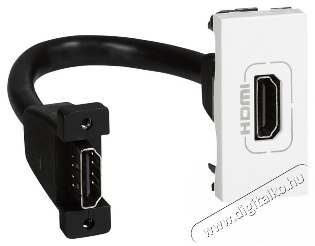 Legrand 078778 Program Mosaic feh&eacute;r 1xHDMI elővezet&eacute;kezett aljzat Tv kieg&eacute;sz&iacute;tők - K&aacute;bel / csatlakoz&oacute; - Hdmi k&aacute;bel - 446191