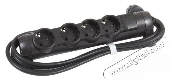 Legrand 694605 3m vezet&eacute;kkel fekete 4x2P+F eloszt&oacute;sor CON H&aacute;ztart&aacute;s / Otthon / K&uuml;lt&eacute;r - Vil&aacute;g&iacute;t&aacute;s / elektromoss&aacute;g - H&aacute;l&oacute;zati eloszt&oacute; / hosszabb&iacute;t&oacute; / adapter - 458308