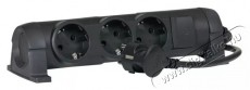 Legrand 694601 CON 1,5m vezet&eacute;kkel fekete 3x2P+F eloszt&oacute;sor H&aacute;ztart&aacute;s / Otthon / K&uuml;lt&eacute;r - Vil&aacute;g&iacute;t&aacute;s / elektromoss&aacute;g - H&aacute;l&oacute;zati eloszt&oacute; / hosszabb&iacute;t&oacute; / adapter - 458314