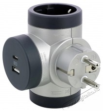 Legrand 694524 kettős USB-A + USB-C alum&iacute;nium forgathat&oacute; 2P+F eloszt&oacute;dug&oacute; H&aacute;ztart&aacute;s / Otthon / K&uuml;lt&eacute;r - Vil&aacute;g&iacute;t&aacute;s / elektromoss&aacute;g - H&aacute;l&oacute;zati eloszt&oacute; / hosszabb&iacute;t&oacute; / adapter - 434842