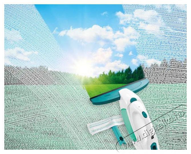 Leifheit Window Cleaner moppal &eacute;s 43 cm-es r&uacute;ddal + 17 cm-es sz&iacute;v&oacute;fej, fekete H&aacute;ztart&aacute;s / Otthon / K&uuml;lt&eacute;r - Tiszt&iacute;t&oacute; / mos&oacute; - Ablaktiszt&iacute;t&oacute; - 503587