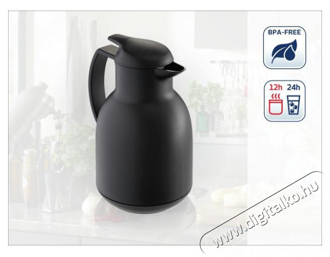 Leifheit BOLERO termosz 1 l fekete Konyhai term&eacute;kek - Ed&eacute;ny - Termosz - 528757