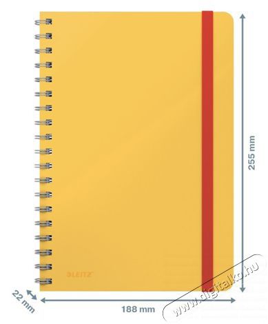 Leitz COSY Soft touch B5 meleg s&aacute;rga kock&aacute;s spir&aacute;lf&uuml;zet Iroda &eacute;s sz&aacute;m&iacute;t&aacute;stechnika - Egy&eacute;b sz&aacute;m&iacute;t&aacute;stechnikai term&eacute;k - 396182