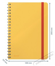 Leitz COSY Soft touch B5 meleg s&aacute;rga kock&aacute;s spir&aacute;lf&uuml;zet Iroda &eacute;s sz&aacute;m&iacute;t&aacute;stechnika - Egy&eacute;b sz&aacute;m&iacute;t&aacute;stechnikai term&eacute;k - 396182