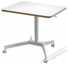 Leitz Ergo Ülő/álló asztal, gurulós, 80×60 cm, fehér Fotó-Videó kiegészítők - Állvány - Asztali állvány - 518374