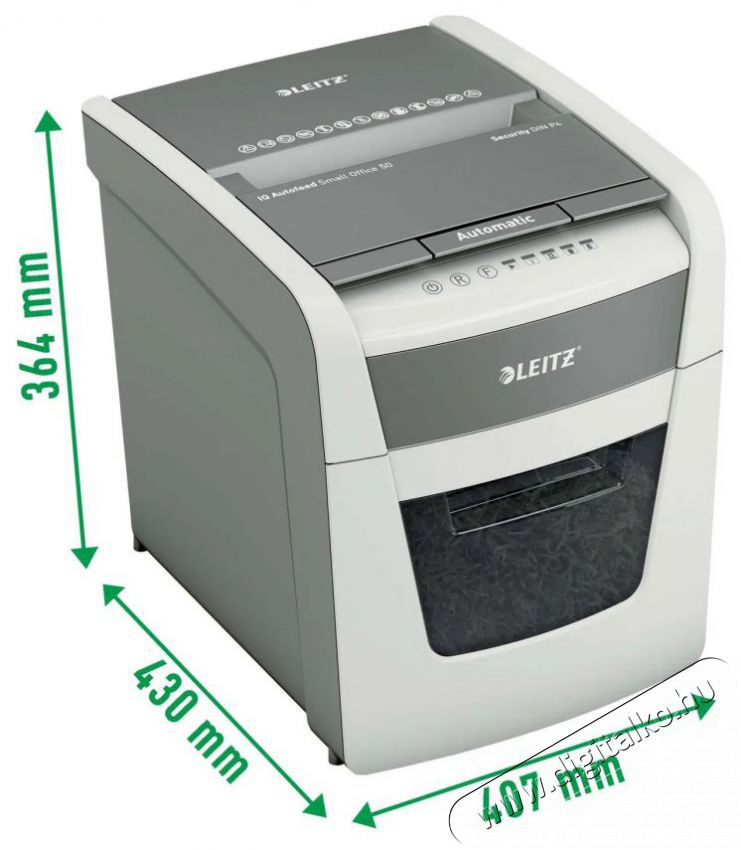Leitz IQ AutoFeed 50X P4 Iratmegsemmis&iacute;tő Iroda &eacute;s sz&aacute;m&iacute;t&aacute;stechnika - Iratmegsemmis&iacute;tő - 530301