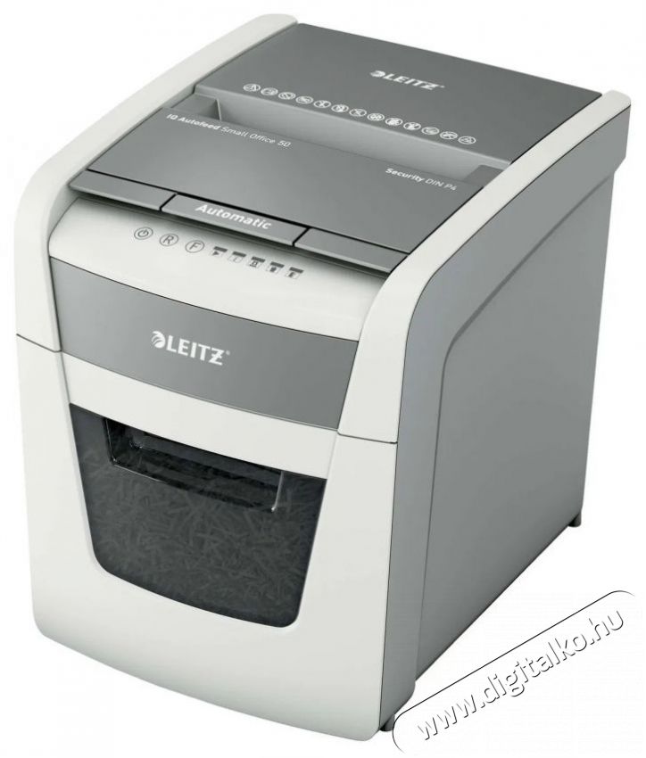 Leitz IQ AutoFeed 50X P4 Iratmegsemmis&iacute;tő Iroda &eacute;s sz&aacute;m&iacute;t&aacute;stechnika - Iratmegsemmis&iacute;tő - 530301