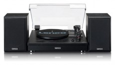 Lenco LS-101BK Lemezjátszó hangszóróval Audio-Video / Hifi / Multimédia - Bakelit lemezjátszó - Bakelit lemezjátszó - 474031