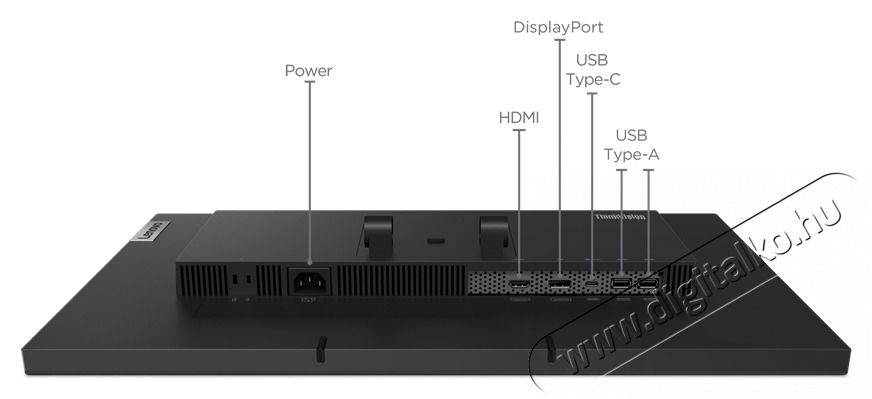Lenovo Monitor ThinkVision T24t-20; 23,8 FHD 1920x1080 IPS Touch, 60Hz, 16:9, 1000:1, 300cd/m2, 4ms, HDMI, DP, USB-C Iroda &eacute;s sz&aacute;m&iacute;t&aacute;stechnika - Monitor - Monitor - 483942