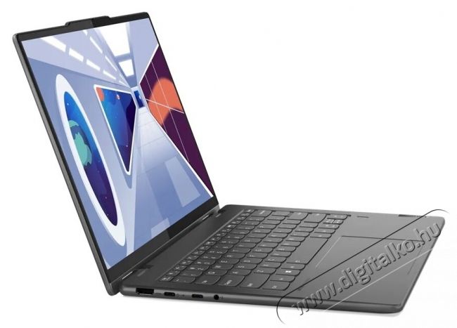 Lenovo Yoga 7 14ARP8 14  WUXGA OLED 400nits laptop, AMD Ryzen 5 7535U, 16GB, 512GB, AMD Radeon  660M Graphics, Windows 11 Home, Magyar billentyűzet, Sz&uuml;rke Iroda &eacute;s sz&aacute;m&iacute;t&aacute;stechnika - Notebook - 537081