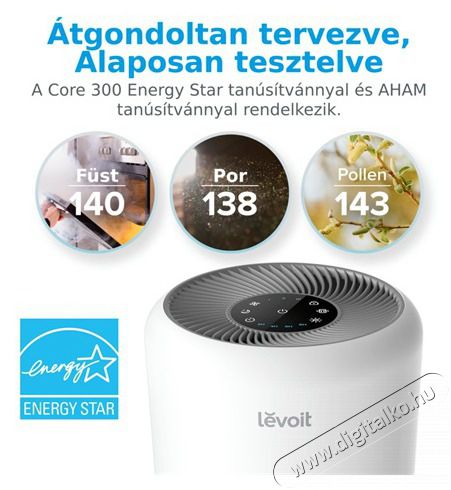 Levoit CORE 300-RAC L&Eacute;GTISZT&Iacute;T&Oacute; Sz&eacute;ps&eacute;g&aacute;pol&aacute;s / Eg&eacute;szs&eacute;g - L&eacute;gtiszt&iacute;t&oacute; / p&aacute;r&aacute;s&iacute;t&oacute; / p&aacute;r&aacute;tlan&iacute;t&oacute; - L&eacute;gtiszt&iacute;t&oacute; - 470597
