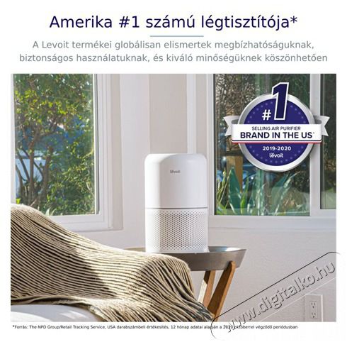 Levoit CORE 300S L&Eacute;GTISZT&Iacute;T&Oacute; Sz&eacute;ps&eacute;g&aacute;pol&aacute;s / Eg&eacute;szs&eacute;g - L&eacute;gtiszt&iacute;t&oacute; / p&aacute;r&aacute;s&iacute;t&oacute; / p&aacute;r&aacute;tlan&iacute;t&oacute; - L&eacute;gtiszt&iacute;t&oacute; - 470598