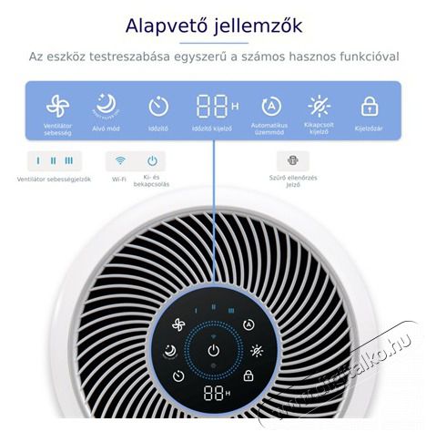 Levoit CORE 300S L&Eacute;GTISZT&Iacute;T&Oacute; Sz&eacute;ps&eacute;g&aacute;pol&aacute;s / Eg&eacute;szs&eacute;g - L&eacute;gtiszt&iacute;t&oacute; / p&aacute;r&aacute;s&iacute;t&oacute; / p&aacute;r&aacute;tlan&iacute;t&oacute; - L&eacute;gtiszt&iacute;t&oacute; - 470598