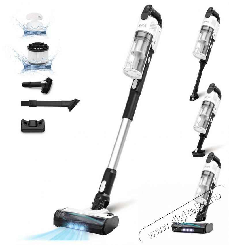 Levoit LVAC-200 4in1 Aku Turbo Cyclone feh&eacute;r H&aacute;ztart&aacute;s / Otthon / K&uuml;lt&eacute;r - Porsz&iacute;v&oacute; / takar&iacute;t&oacute;g&eacute;p - K&eacute;zi / &aacute;ll&oacute; porsz&iacute;v&oacute; - 511078