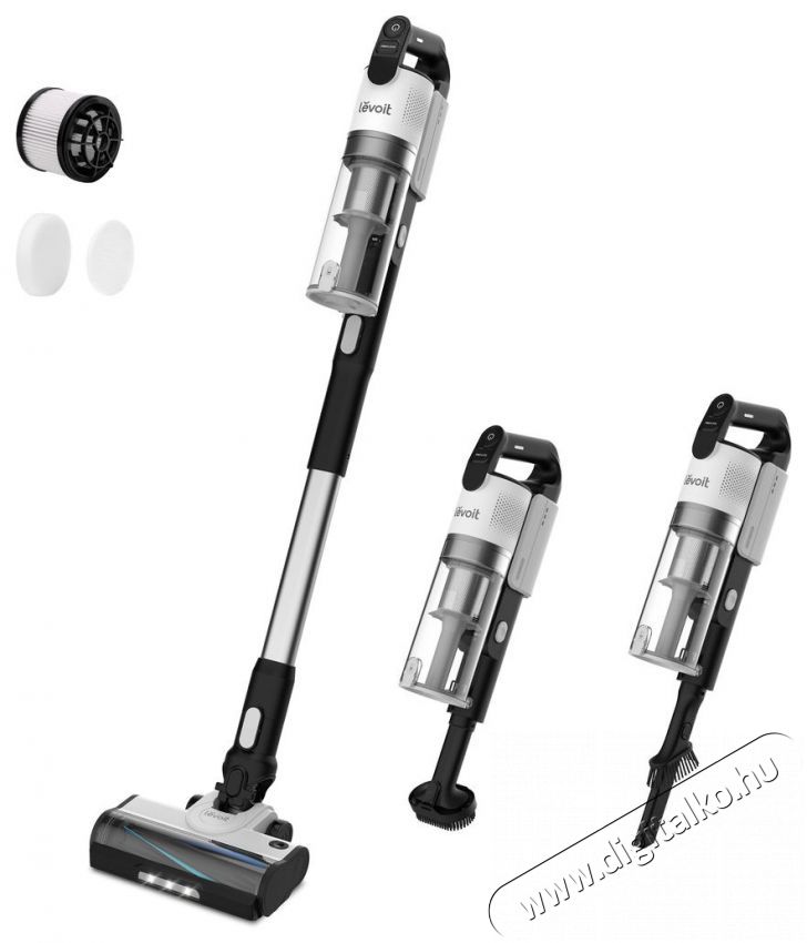 Levoit LVAC-200 4in1 Aku Turbo Cyclone feh&eacute;r H&aacute;ztart&aacute;s / Otthon / K&uuml;lt&eacute;r - Porsz&iacute;v&oacute; / takar&iacute;t&oacute;g&eacute;p - K&eacute;zi / &aacute;ll&oacute; porsz&iacute;v&oacute; - 511078
