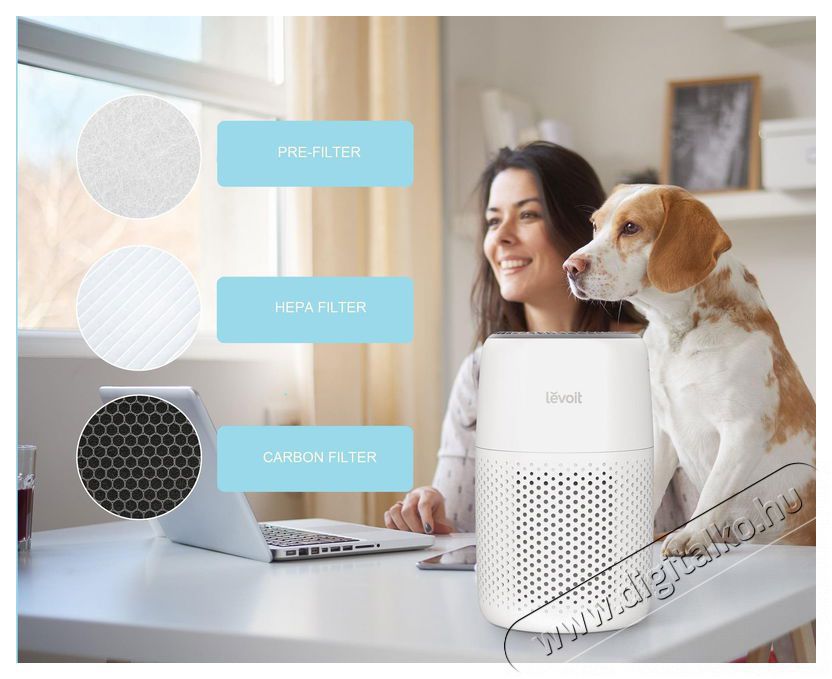 Levoit Core Mini, aromadiff&uacute;zorral 2in1 L&eacute;gtiszt&iacute;t&oacute; Sz&eacute;ps&eacute;g&aacute;pol&aacute;s / Eg&eacute;szs&eacute;g - L&eacute;gtiszt&iacute;t&oacute; / p&aacute;r&aacute;s&iacute;t&oacute; / p&aacute;r&aacute;tlan&iacute;t&oacute; - L&eacute;gtiszt&iacute;t&oacute; - 525213