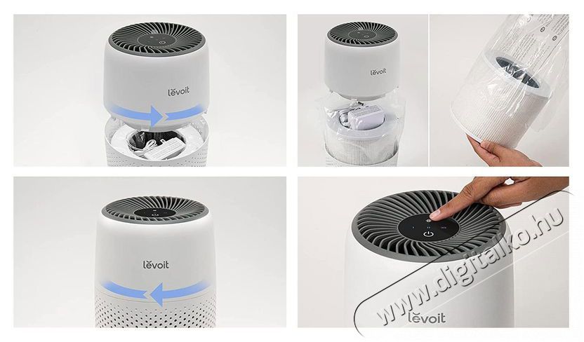 Levoit Core Mini, aromadiff&uacute;zorral 2in1 L&eacute;gtiszt&iacute;t&oacute; Sz&eacute;ps&eacute;g&aacute;pol&aacute;s / Eg&eacute;szs&eacute;g - L&eacute;gtiszt&iacute;t&oacute; / p&aacute;r&aacute;s&iacute;t&oacute; / p&aacute;r&aacute;tlan&iacute;t&oacute; - L&eacute;gtiszt&iacute;t&oacute; - 525213