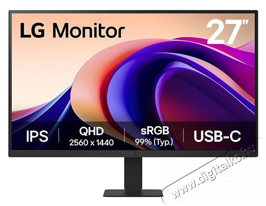 LG 27 27U631A-B.AEUQ QHD IPS 100Hz HDMI/USB-C monitor Iroda &eacute;s sz&aacute;m&iacute;t&aacute;stechnika - Monitor - Monitor - 516219