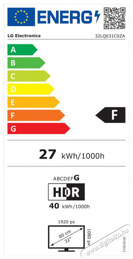 LG 32LQ631C0ZA Full HD Smart LED Telev&iacute;zi&oacute; Telev&iacute;zi&oacute;k - LED telev&iacute;zi&oacute; - 1080p Full HD felbont&aacute;s&uacute; - 379626