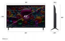 LG 43UA73003LA 43 colos UHD AI UA73 4K Smart TV 2025 Telev&iacute;zi&oacute;k - LED telev&iacute;zi&oacute; - UHD 4K felbont&aacute;s&uacute; - 506816