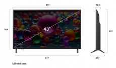 LG 43UA75003LA 43 colos LG UHD AI UA75 4K Smart TV 2025 Telev&iacute;zi&oacute;k - LED telev&iacute;zi&oacute; - UHD 4K felbont&aacute;s&uacute; - 506815