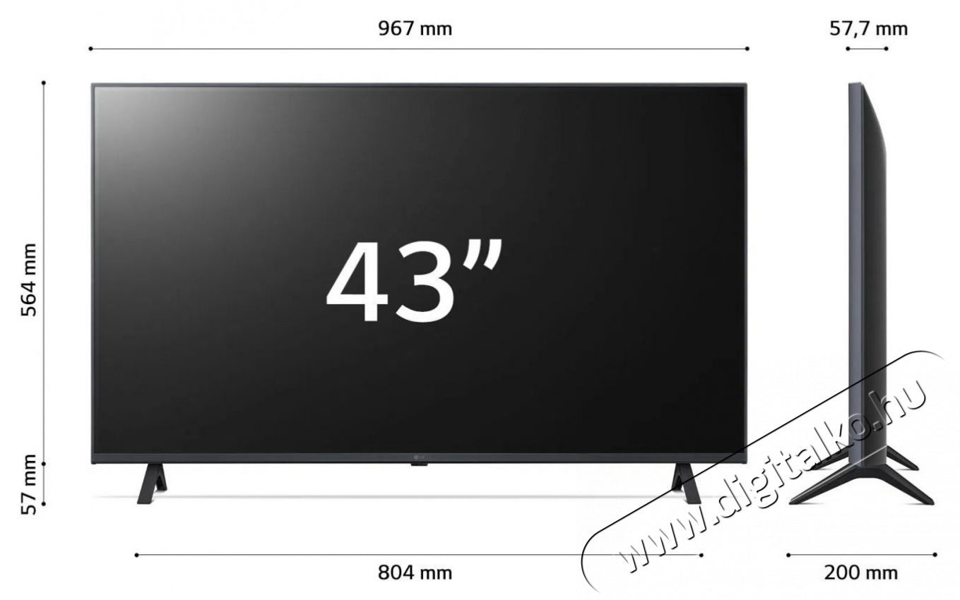 LG 43UR78006 Telev&iacute;zi&oacute;k - LED telev&iacute;zi&oacute; - UHD 4K felbont&aacute;s&uacute; - 505901