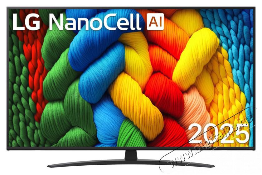 LG 50 NanoCell 50NANO81A3A 4K AI Smart TV 2025, Ultra HD, HDR, webOS, okos tv, 126 cm Telev&iacute;zi&oacute;k - LED telev&iacute;zi&oacute; - UHD 4K felbont&aacute;s&uacute; - 506814