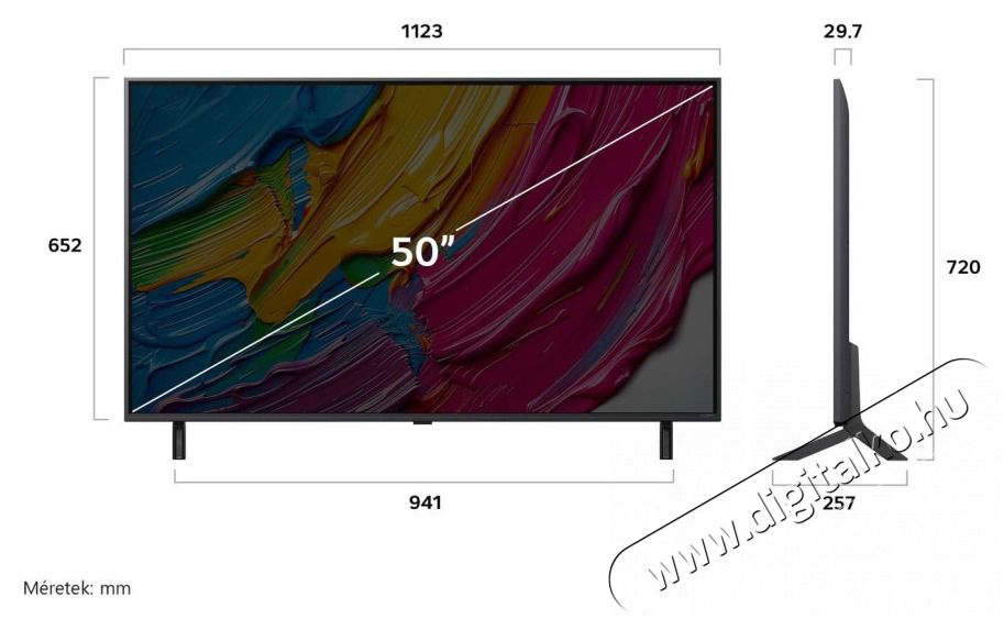 LG 50QNED80A3A 50 colos QNED AI QNED80 4K Smart TV 2025 Telev&iacute;zi&oacute;k - LED telev&iacute;zi&oacute; - UHD 4K felbont&aacute;s&uacute; - 506832