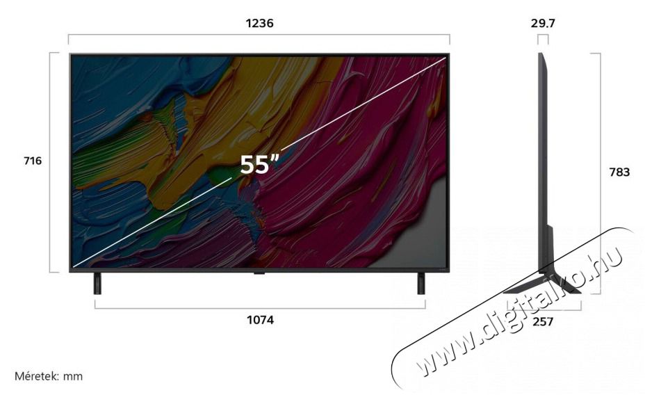 LG 55QNED80A3A 55 colos QNED AI QNED80 4K Smart TV 2025 Telev&iacute;zi&oacute;k - LED telev&iacute;zi&oacute; - UHD 4K felbont&aacute;s&uacute; - 506896