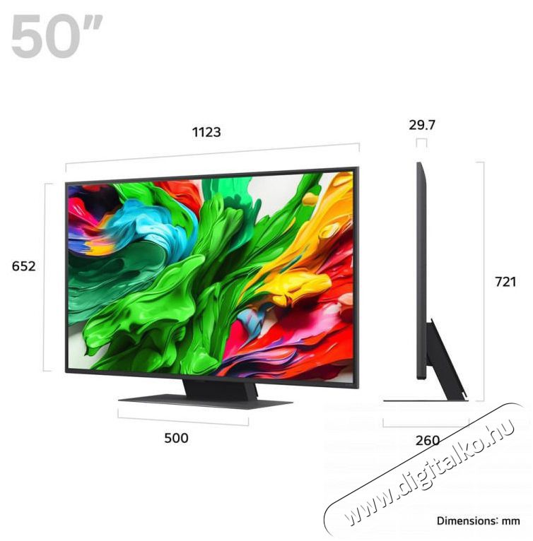 LG 50QNED87A3D UHD SMART MINI-LED TV Telev&iacute;zi&oacute;k - LED telev&iacute;zi&oacute; - UHD 4K felbont&aacute;s&uacute; - 506794