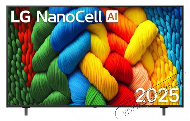 LG 65NANO80A3B 65 colos NanoCell AI NANO80 4K Smart TV 2025 Telev&iacute;zi&oacute;k - LED telev&iacute;zi&oacute; - UHD 4K felbont&aacute;s&uacute; - 506955