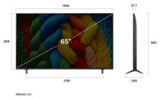 LG 65NANO80A3B 65 colos NanoCell AI NANO80 4K Smart TV 2025 Telev&iacute;zi&oacute;k - LED telev&iacute;zi&oacute; - UHD 4K felbont&aacute;s&uacute; - 506955