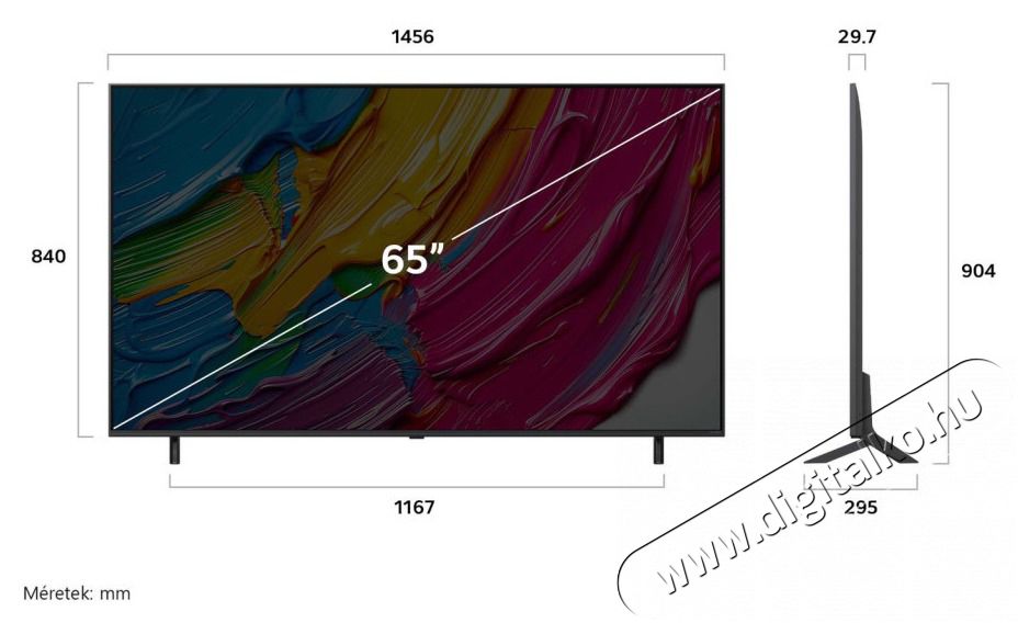 LG 65QNED80A3A 65 colos QNED AI QNED80 4K Smart TV 2025 Telev&iacute;zi&oacute;k - LED telev&iacute;zi&oacute; - UHD 4K felbont&aacute;s&uacute; - 507022