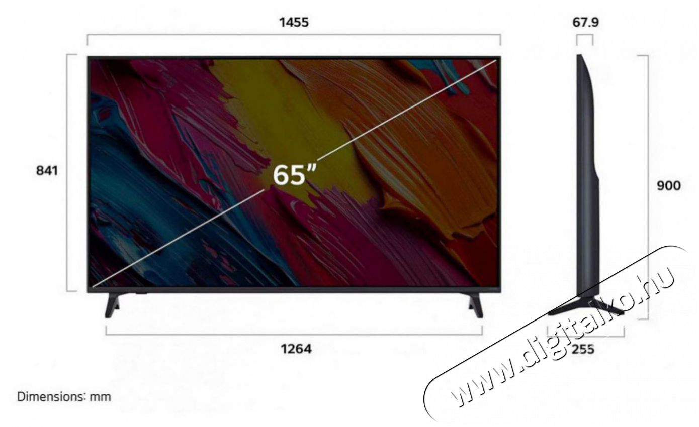 LG 65QNED70A6A UHD QNED SMART TV Telev&iacute;zi&oacute;k - LED telev&iacute;zi&oacute; - UHD 4K felbont&aacute;s&uacute; - 517924