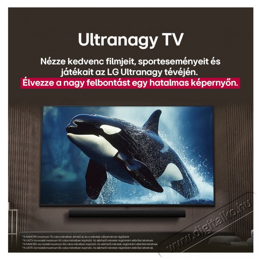 LG 65UA73003 Telev&iacute;zi&oacute;k - LED telev&iacute;zi&oacute; - UHD 4K felbont&aacute;s&uacute; - 518897