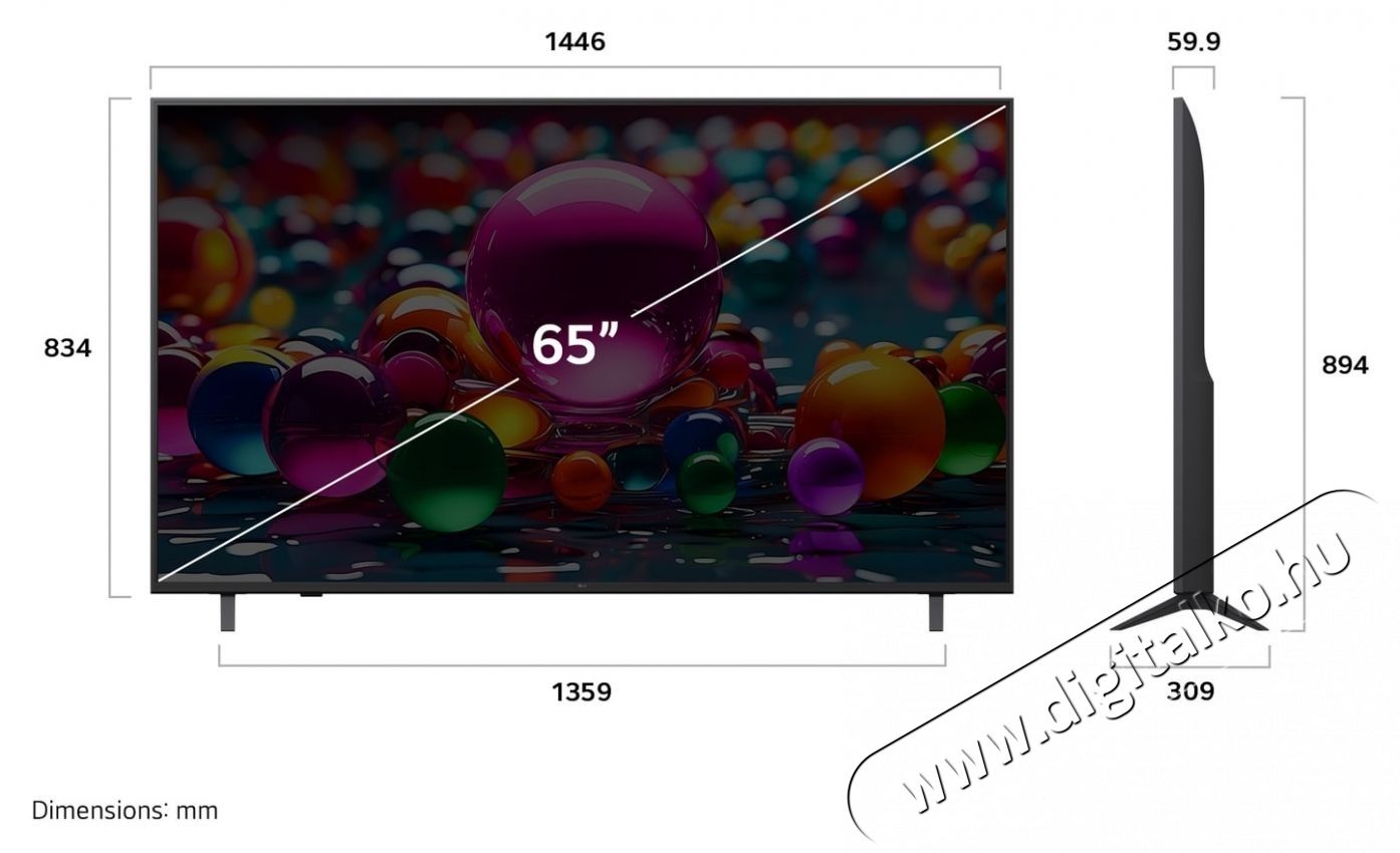 LG 65UA74003LB UHD SMART LED TV Telev&iacute;zi&oacute;k - LED telev&iacute;zi&oacute; - UHD 4K felbont&aacute;s&uacute; - 531276
